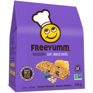 FreeYumm Blueberry Oat Bars